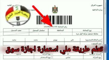 أهم التغيرات التي حدثت في استمارة أجازه السوق مع توضيح طريقة الحصول عليها