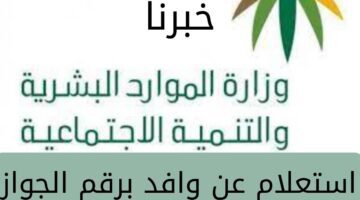 استعلام عن وافد برقم الجواز 1445 إلكترونياً عبر موقع وزارة العمل والإطلاع على صلاحية الإقامة للوافدين