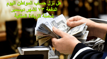 هل نزل حساب المواطن اليوم الدفعة الـ73 لشهر ديسمبر شاملة الزيادة الملكية الأخيرة؟.. العناية بالمستفيدين تُجيب