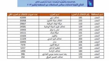 "في جميع أنحاء العراق" .. المفوضية العليا تكشف الفائزين في انتخابات مجالس المحافظات 2023