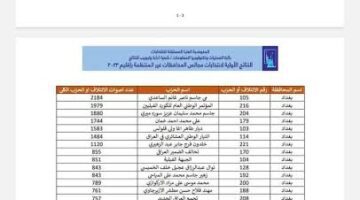 ما هي النتائج الأولية لانتخابات مجالس المحافظات 2023 ؟ المفوضية العليا للانتخابات بالعراق.. تجيب 