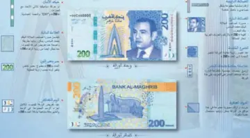 " المركزي المغربي" يعلن عن طرح ورقة 200 درهم مغربي الجديدة قريبًا