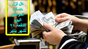 هل نزل حساب المواطن اليوم الدفعة 74 لشهر يناير؟.. وزارة الموارد البشرية تُجيب