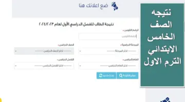مبروكـ النجاح.. من هُنا رابط الاستعلام عن نتيجه الصف الخامس الابتدائي الترم الاول 2024 بالرقم القومي