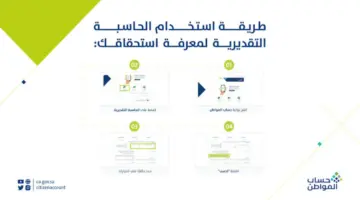 ما هي طريقة استخدام حاسبة حساب المواطن الجديدة لعام 2024؟