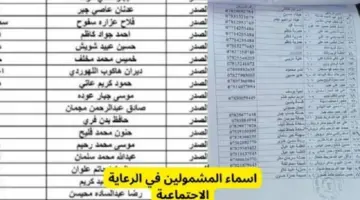 رابط وزارة العمل استعلام أسماء الرعاية الاجتماعية الوجبة الجديدة كشوفات pdf