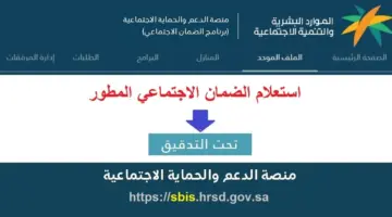 ما هو رابط استعلام الضمان الاجتماعي المطور نفاذ 1445؟ "الموارد البشرية" تكشف