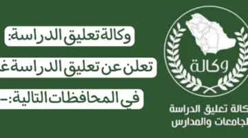 " التعليم" تعليق الدراسة الحضورية في النماص يوم غدٍ الثلاثاء بسبب سوء الأحوال الجوية