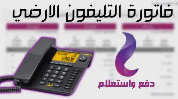 ما هي مواعيد دفع فاتورة التليفون الأرضي 2024 وطرق السداد للمصرية للاتصالات؟