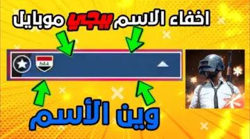 طريقة اخفاء الاسم في ببجي موبايل 2024 PUBG Mobile بالخطوات التفصيلية مجربة ومضمونة