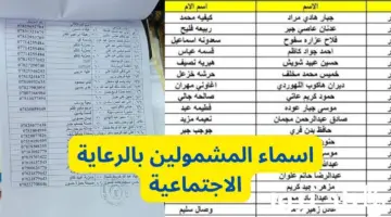 "وزارة العمل والشؤون الاجتماعية" توضح أسماء المشمولين بالرعاية الاجتماعية
