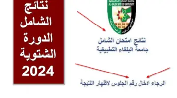 رابط سريع.. استعلم الآن عن نتائج الشامل الدورة الشتوية 2024 عبر bau.edu.jo الإلكترونية
