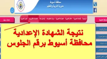 ديروط وأبو تيج.. نتيجة الشهادة الإعدادية محافظة أسيوط برقم الجلوس 2024 عبر موقع المديرية التعليمي