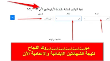 أخيراً ظهرت الآن.. نتيجة الشهادة الابتدائية الأزهرية والإعدادية برقم الجلوس والاسم 2024