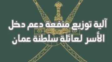 "عاجل" .. رابط التسجيل في منفعة دعم دخل الأسرة سلطنة عمان لعام 2024