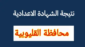 هُنا.. رابط نتيجة الشهادة الإعدادية القليوبية شبرا الخيمة بالاسم 2024 في جميع المدارس