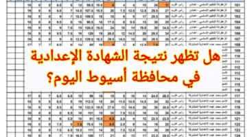 هل تظهر نتيجة الشهادة الإعدادية في محافظة أسيوط اليوم؟.. المحافظة تُوضح
