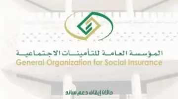 "المؤسسة العامة للتأمينات" تعلن الحالات التي يتم فيها إيقاف دعم ساند