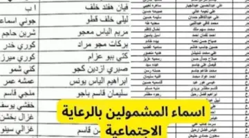 الآن .. الاستعلام عن كشوفات أسماء المقبولين في برنامج الرعاية الإجتماعية العراق 2024 PDF وشروط القبول