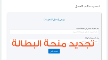 "هنا" .. موقع تجديد منحة البطالة كل 6 أشهر وطريقة التسجيل