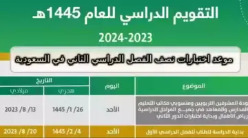 "بالإجابات" رابط مباشر لتحميل نماذج إرشادية اختبارات الفصل الدراسي الثاني 1445