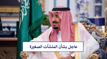 خبر سار بشأن إعفاء المنشآت الصغيرة من المقابل المالي 2024 بأمر ملكي سامي