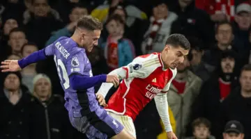 ترتيب الدوري الإنجليزي الممتاز بعد خسارة ليفربول أمام آرسنال