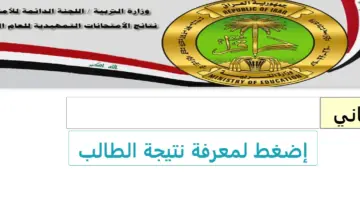 "رابط " نتائج الثالث متوسط والسادس الإعدادي بالرقم الامتحاني 2024