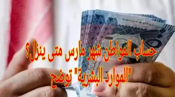 الدفعة 76.. حساب المواطن شهر مارس متى ينزل؟.. وزارة "الموارد البشرية" توضح