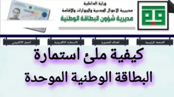 "الموحدة" الحجز الإلكتروني على البطاقة الوطنية الموحدة 2024 .. كيفية ملئ استمارة البطاقة الوطنية nid-moi.gov.iq
