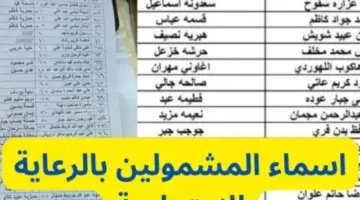كشوفات اسماء المشمولين الرعاية الاجتماعية بالعراق منصة مظلتي الإلكترونية molsa.gov.iq
