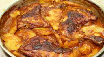 طريقة عمل صينية البطاطس بالفراخ في افطار رمضان بالتتبيلة المميزة