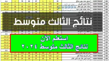 استعلم الآن .. نتائج الثالث متوسط الدور الأول 2024 وموعد امتحانات الدراسة المتوسط والإعدادية