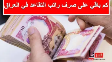 كم باقي على صرف راتب التقاعد لشهر مايو 2024 في العراق؟ .. وزارة المالية العراقية تُجيب رسمياً