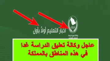 ما بين تحويل وتعليق.. عاجل وكالة تعليق الدراسة تعلن غدا الأربعاء عن جميع تلك المناطق بالمملكة