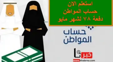 ON LINE .. رابط حساب المواطن استعلام عن دفعة 78 لشهر مايو وتسجيل الدخول عبر النفاذ الوطني