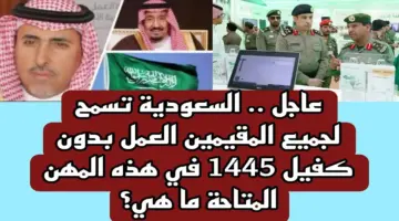 قرار رسمي من السلطات السعودية بشأن السماح بالعمل دون كفيل لهذه الفئات 2024