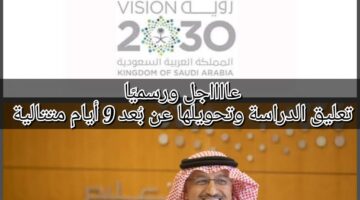 عاجل ورسميًا.. تعليق الدراسة الحضورية وتحويلها عن بعد يوم الاحد ٩ أيام متتالية تبدأ من هذا التاريخ