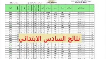 صدرت الآن.. وزارة التربية العراقية تعلن رابط الاستعلام عن نتيجة الصف السادس الابتدائي بالاسم الدور الاول 2024 عبر موقع نتائجنا