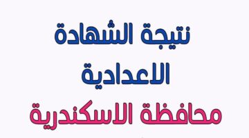 نتيجة الشهادة الإعدادية محافظة الإسكندرية 2024 الترم الثاني عبر الموقع الرسمي