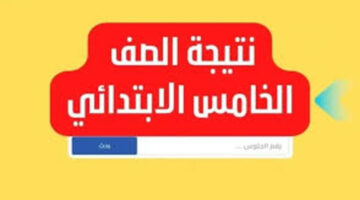 نتيجة الصف الخامس الابتدائي محافظة الجيزة 2024 للفصل الدراسي الثاني