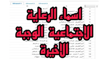 بالاسم .. الاستعلام إلكترونيًا عن اسماء المشمولين بالرعاية الاجتماعية pdf عبر مظلتي
