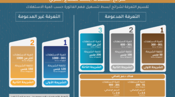 " الطاقة والمعادن" تنشر جداول تعرفه الكهرباء الجديده 2024 وتعديل شرائح الاستهلاك