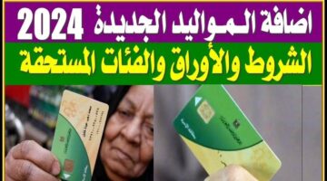 هنا.. خطوات إضافة المواليد على بطاقة التموين 2024 الوزارة توضح الشروط والأوراق المطلوبة