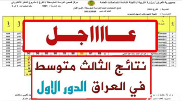 درايف.. كشوفات نتائج الصف الثالث متوسط نينوي والكرخ والرصافة وعموم المحافظات