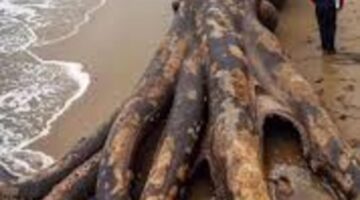 ما حقيقة ظهور الاخطبوط العملاق الموجود على أحد شواطئ اندونيسيا