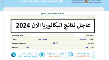 هنا.. نتائج البكالوريا 2024 المغرب bac.men.gov.ma رابط الموقع الرسمي وخدمة وصول ماسج SMS