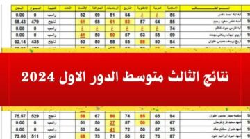 هسة ظهرت .. نتائج الثالث المتوسط الدور الأول 2024 بمحافظات العراق بالرقم الأمتحاني .. رابط فعال للأستعلام عن النتائج