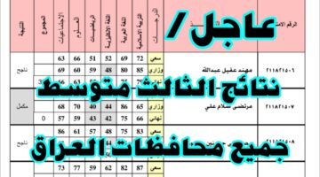"LINK مباشر epedu.gov.iq" رابط نتائج الثالث متوسط أربيل وبغداد وذي قار وعموم المحافظات عبر الموقع الرسمي ونتائجنا