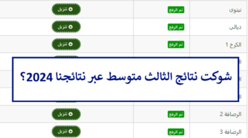 شوكت نتائج الصف الثالث متوسط 2024 الدور الاول جميع المحافظات؟ وكيف استخرج النتائج عبر نتائجنا؟